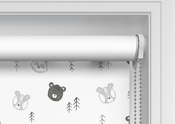 Scandi Forest (Blackout), Grey - Twist&Fit Roller Blind - Image 11